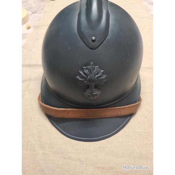 Casque Adrian complet modle 15 WW1