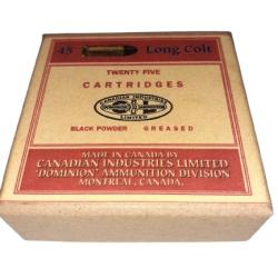 45 Long Colt: Reproduction boite cartouches (vide) CIL (rouge= Black Powder) 14227982