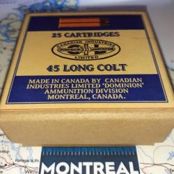 45 Long Colt (CIL Dominion): AU CHOIX; Reproduction boite munitions (vide) CIL 14227982