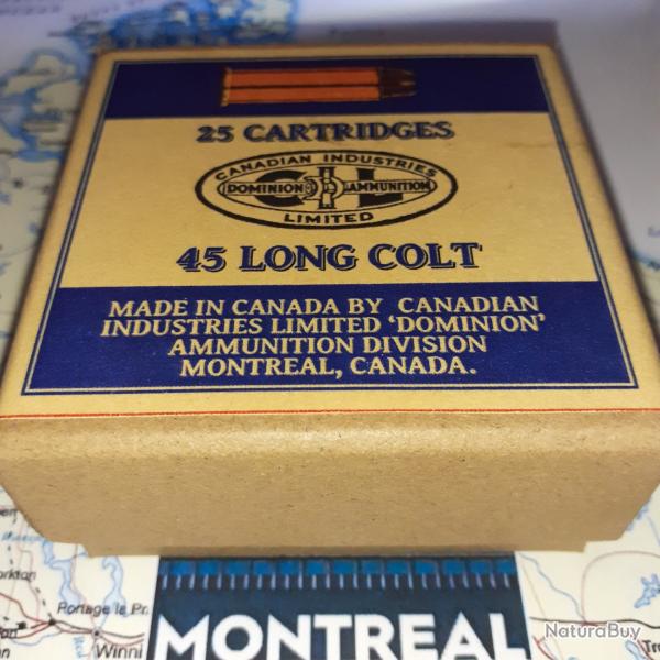 45 Long Colt (CIL Dominion): AU CHOIX; Reproduction boite munitions (vide) CIL 14227982