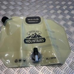 Reservoir bidon eau pliable 8 litres portable robinet camping randonnee survie urgence pique nique