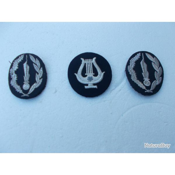 lot de 3 macarons casquette police;neufs