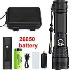 Lampe de poche tactique LED Rechargeable haute puissance