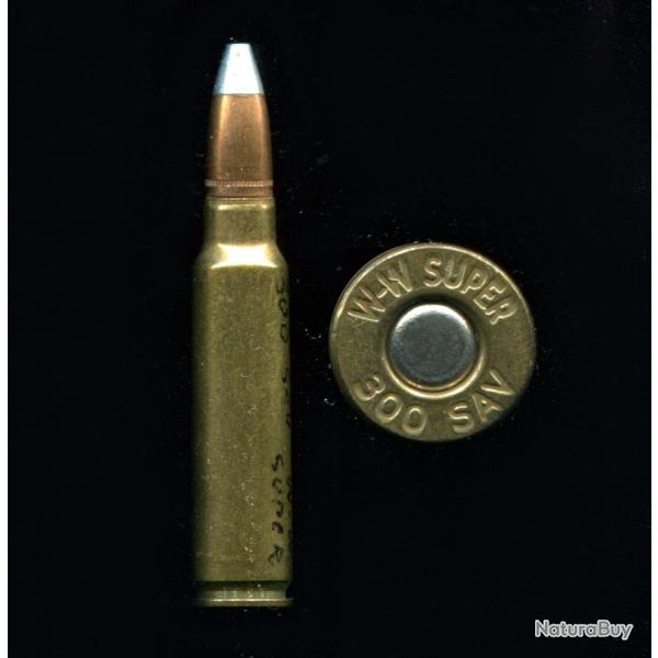 .300 SAVAGE - marquage :  WW SUPER  300 SAV  - balle cuivre pointe ALU