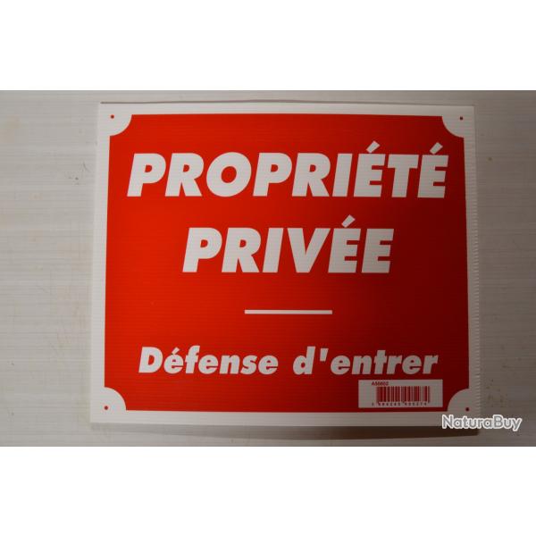 Panneau akilux ''Propri�t� priv�e'' 30 x 25 cm