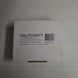 Lot de 2 distributeurs blanc et noir pour pastilles 19 mm ou 15 mm Easy Pasters