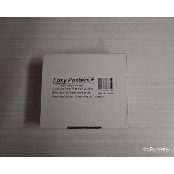Lot de 2 distributeurs blanc et noir pour pastilles 19 mm ou 15 mm Easy Pasters