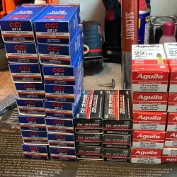 32 bo&icirc;tes 22LR cci / blazer / aguila
