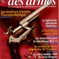 gazette des armes 291 sharps 1874, broche chamelot-delvigne, sabre r&eacute;giment de tess&eacute;-dragons,