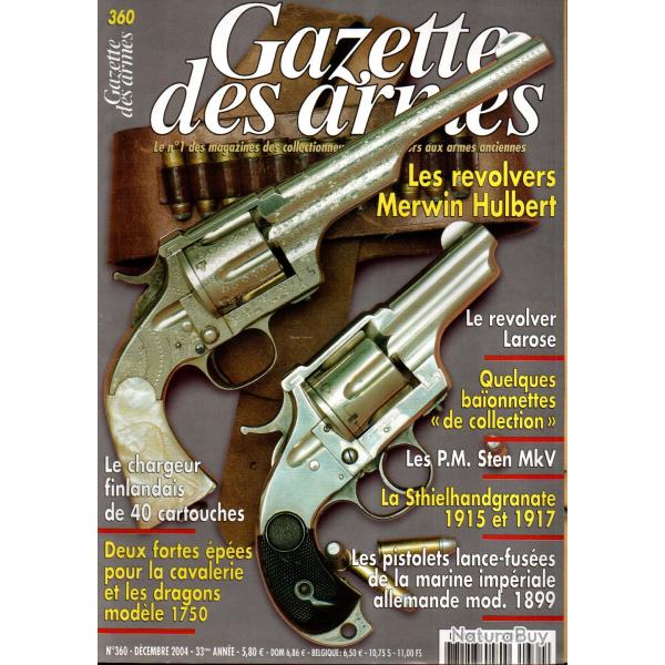 gazette des armes 360 pm sten mk V (5), revolvers merwin hulbert, antipersonnelles sd-1 et sd-1 frz