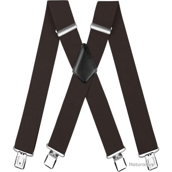 BRETELLES DE CHASSE MARRONS CAF - LIVRAISON GRATUITE