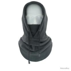 CAGOULE EN POLAIRE &Agrave; LACETS - GRISE