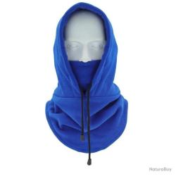 CAGOULE EN POLAIRE &Agrave; LACETS - BLEUE