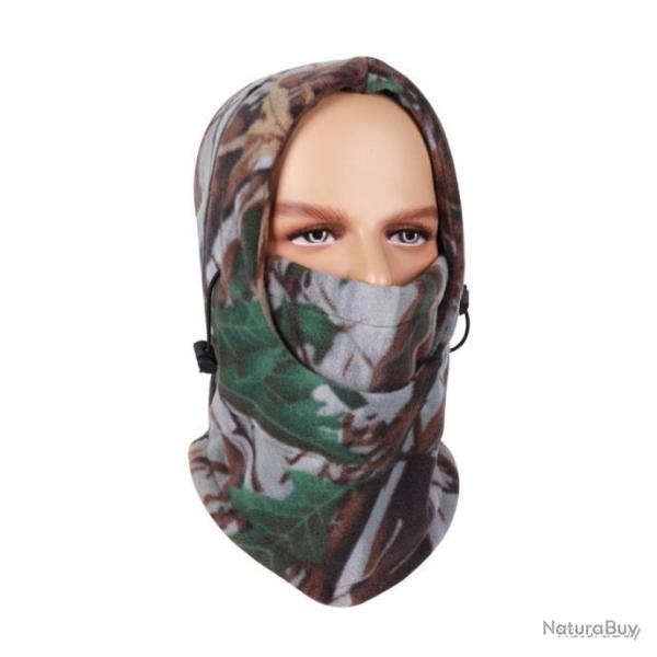 CAGOULE EN POLAIRE � LACETS - CAMO FOR�T HIVER