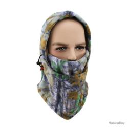 CAGOULE EN POLAIRE &Agrave; LACETS - CAMO FOR&Ecirc;T HIVER 2
