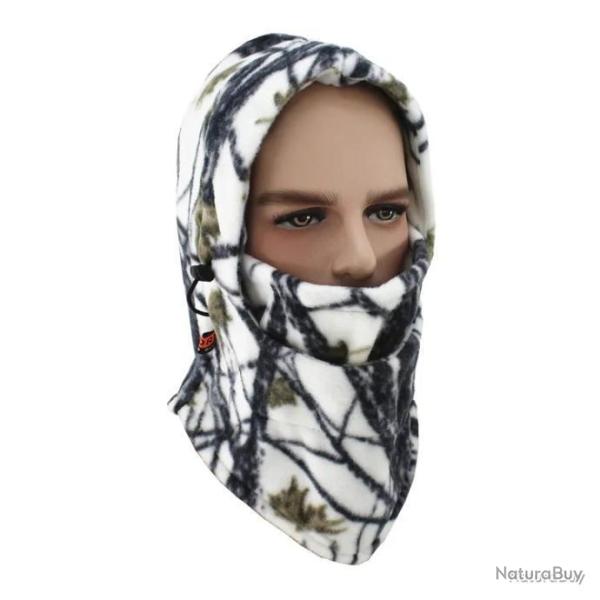 CAGOULE EN POLAIRE � LACETS - CAMO HIVER 2