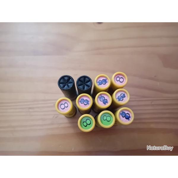 Lot de 11 cartouche cal. 20