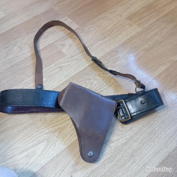 Ensemble d'officier ceinturon et holster
