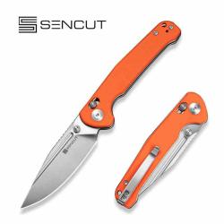 Couteau SENCUT Glenspar Lame Acier 9Cr18MoV Manche G-10 Orange Crossbar Lock IKBS S250461