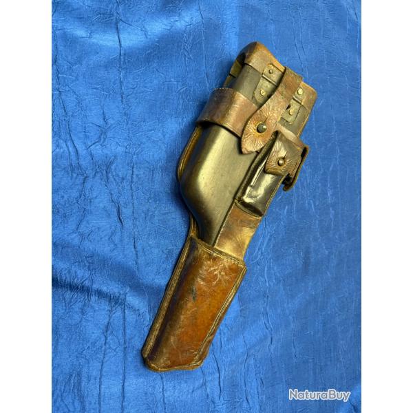 TUI CROSSE ET  CUIRS  DE PISTOLET  MAUSER C 96   1916 WW 1