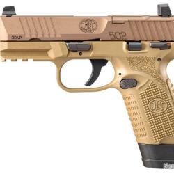 Black Friday 25 ! Pistolet FN 502 tactical Tan - Cal. 22 Lr  Optic ready plus filtage