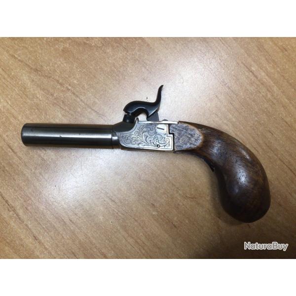 PISTOLET DERRINGER Liegi Daride Pedersoli cal 44 poudre noire