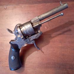 Exceptionnel revolver de luxe à broche en 7mm Gilles Decortis