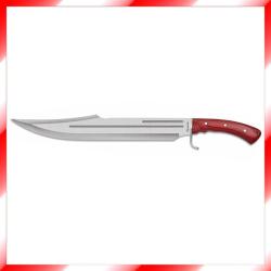 Grand Poignard de combat à lame de 43 cm - manche en bois rouge