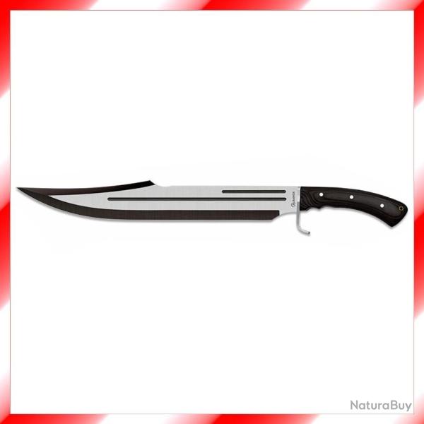 Grand Poignard de combat  lame de 43 cm - manche en bois noir