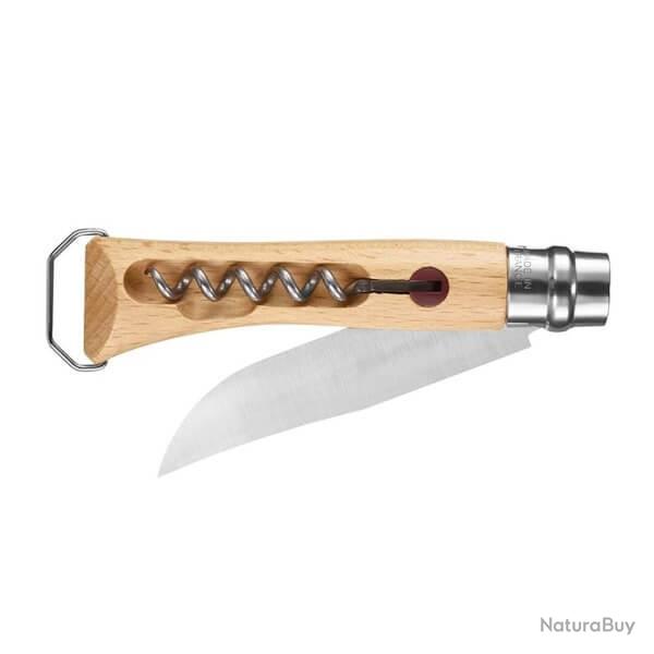 couteau Opinel N� 10 VRI tire-bouchon/d�capsuleur 3 pi�ces