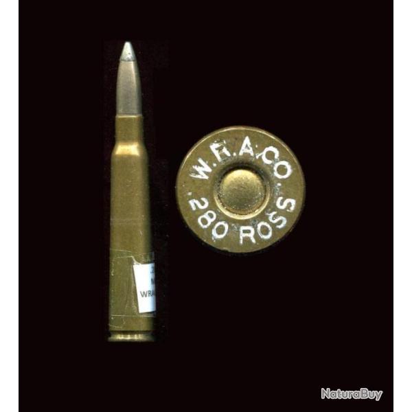 .280 ROSS - RARE - marquage : W.R.A.Co. .280 ROSS - balle nickel en deux parties
