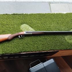 Fusil IDEAL pontet a lunette cal 12/65 canon acier frette en damas  CAT D