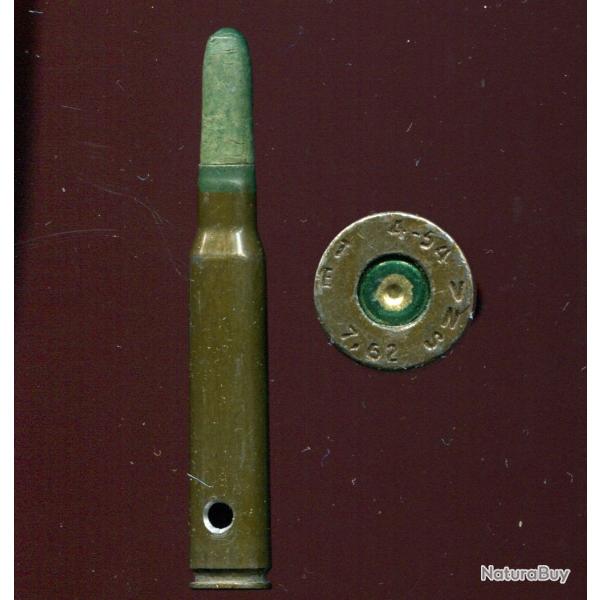 .30-06 France -  blanc balle papier vert - tui acier laqu - Cartoucherie de Toulouse 1954