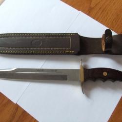 Dague de chasse Muela Bowie Stamina inox avec étui