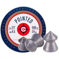 Boîte de 500 plombs pointus cal.4,5mm - Crosman (fabriqué aux U.S.A)