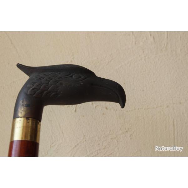 canne bois et cuivre ou laiton ou  autres