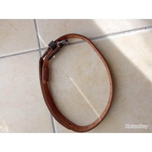 Sangle allemande en cuir, multiusage, attache rapide, 1942