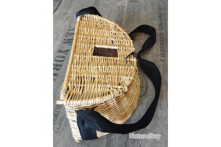 Panier à pêche en osier avec ustensiles de pêche - Sport & Plein air
