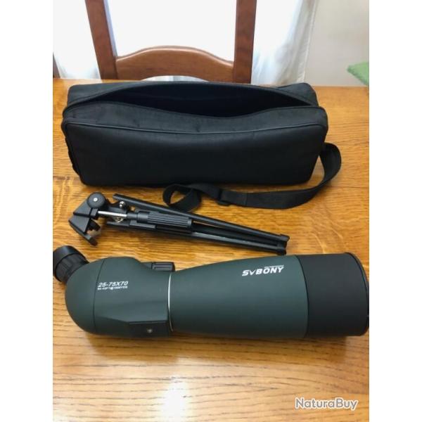 Vends TELESCOPE SVBONY 25-75x70 150e