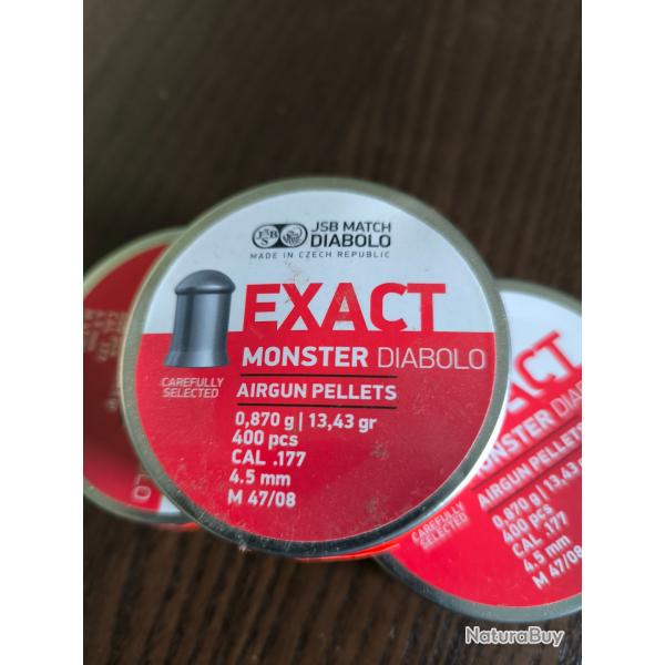 Plomb  exact diabolo monster