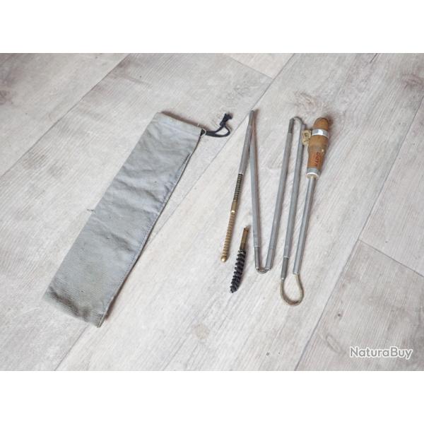 Baguette en alu de nettoyage pour fusils suisses ou tous 7,5 mm + housse