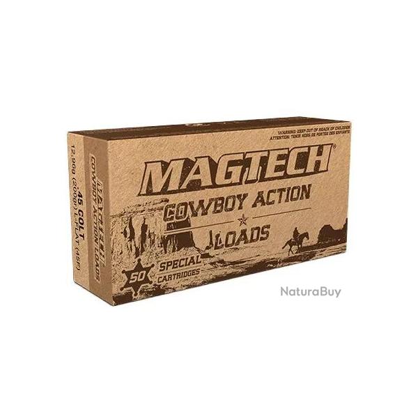 50 balles Cal.45LC Cowboy Action LFN 200grs MAGTECH