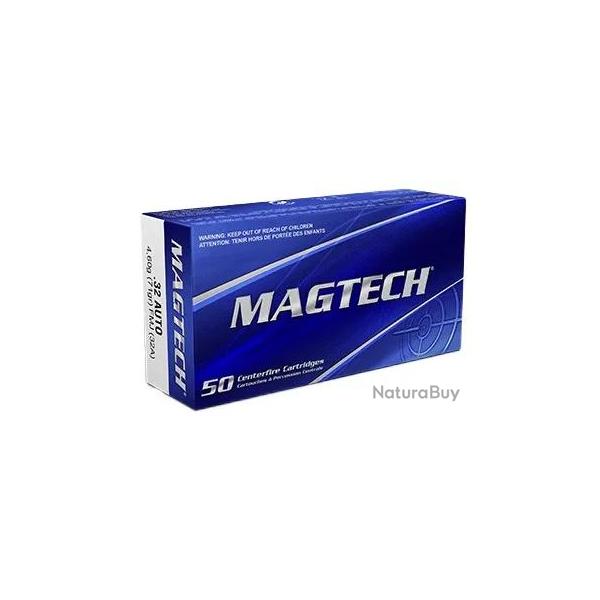 50 balles Cal.32 ACP 71grs FMJ MAGTECH