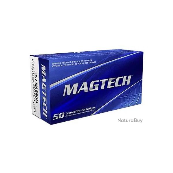 50 balles Cal.357 Mag 158grs FMJ Flat MAGTECH