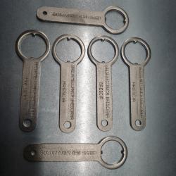 Lot de 6 clés à choke Breda calibre 12 et 20