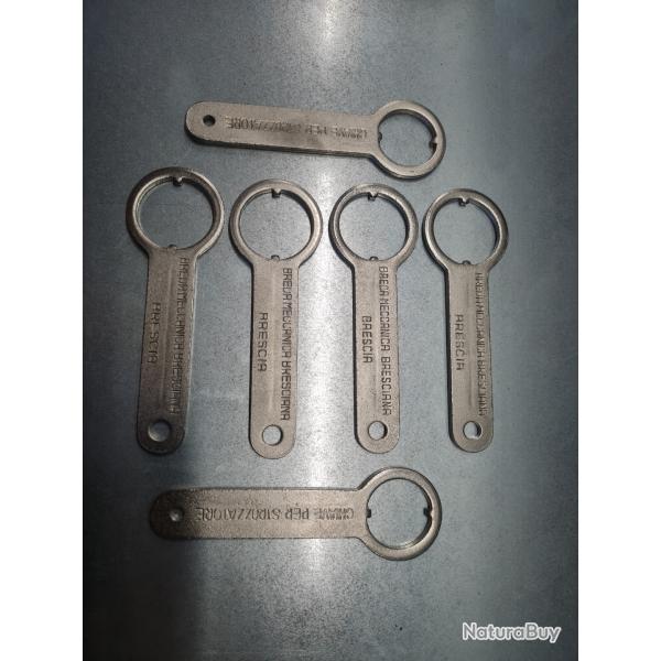 Lot de 6 cls  choke Breda calibre 12 et 20