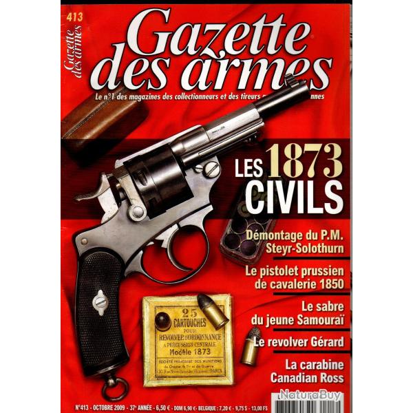 gazette des armes 413, 1873 civils, sabre du jeune samourai, kalaschnikov