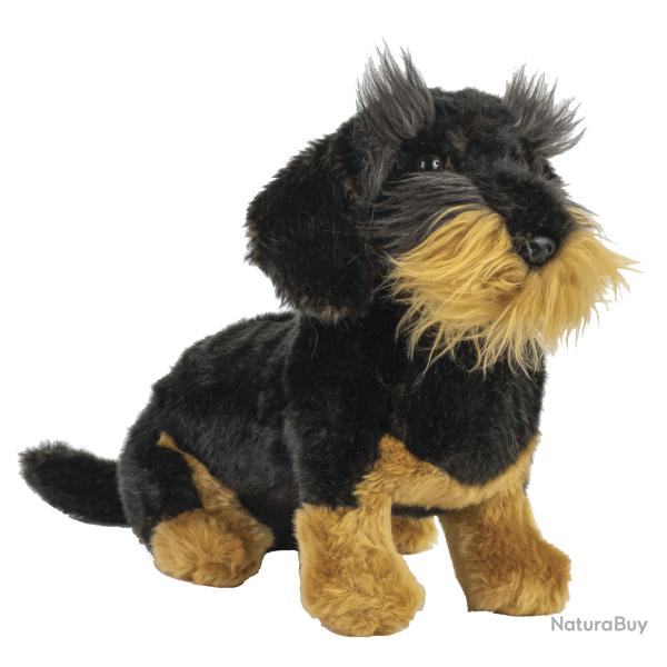 Peluche Teckel  poil dur 28 cm