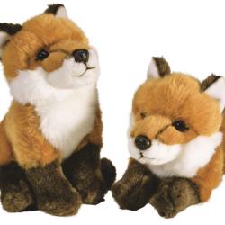 Peluche Couple de renards 28 cm
