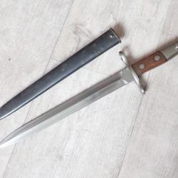 211122 Baionnette Suisse pour fusil Rubin Schmidt Mdle K11 ou K31. Mdle 1918.